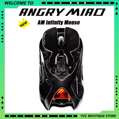 Angry Miao PRESALE AM INFINITY Gaming Magical Mouse 8K PAW3950 Aluminum Alloy Ultra-Light Wireless 3