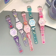 Cute Cartoon Kids Watch 3D Silicone Strap Quartz Watch Birthday Gift for Girls K61