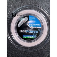 YONEX BG 80 POWER 200M BADMINTON STRING (100%Original)