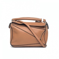 LOEWE Puzzle18幾何包迷你MINI焦糖色牛皮