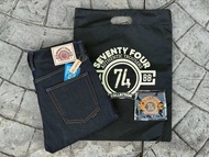 74Denim20ozรุ่น iron premium Limited Deep Blue มีทรงกะบอกเล็กและกะบอกตรง