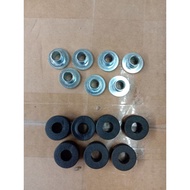 1x piece 1 biji screw socket washer rubber bush windshield mudguard size 1pc size 10 hexagon M6