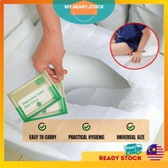 Disposable Toilet Seat Cover Waterproof Bacteriaproof Cover Paper Travel Portable Protection Pelapik Tandas Duduk 可溶马桶垫