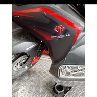 Matte black fairing sticker ab 2019 Matte Black AirBlade fairing 2019 HONDA