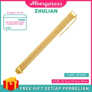 ZHULIAN Rantai Tangan BT5085 Rantai Tapak Gajah Gold Plated Emas Zhulian Original