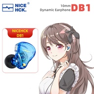 NiceHCK DB1 HIFI Music In Ear Earphone 10mm Dynamic Driver DJ Running Sport IEM Audiophile Earbud St