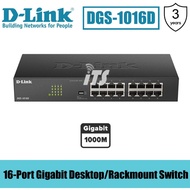 D-Link 16 Ports 10/100/1000Mbps Gigabit Switch (DGS-1016D)