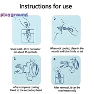 [playground] Silicone Snorkel Diving Mouthpiece Moldable Bite Mouthpiece Regulator Plastic Snorkel M