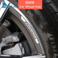 4pcs Car Wheel Hub Stickers Rim Covers Decoration Stickers for BMW 1 3 5 Series X3 F20 G30 E90 F30 M3 G01 M Performance Accessories