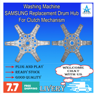 Samsung washing machine replacement clutch mechanism drum hub aluminum plate accessory 6-angle holde