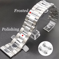 12-24mm Solid Stainless Steel Watch Band Butterfly Folding Clasp Metal Watch Strap for Rolex Submari
