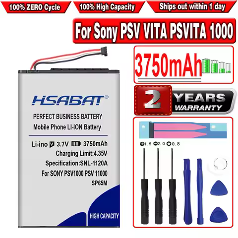 HSABAT 3750mAh SP65M Battery for Sony PSV VITA PSVITA 1000 psv1000 ps vita PCH-1001 PCH-1101
