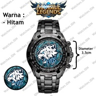Jam Tangan Cowok Rantai Mobile Legends EVOS Terbaru 2022 Gratis Box
