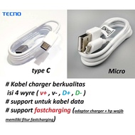 Usb C & Micro charger cable tecno Pova LD7 LD7j - Pova 2 LE7 LE7n - Pova Neo LE6 LE6h - Pova Neo 2 L