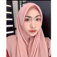 Tudung Bawal Ironless pleated Bidang 50 chiffon crush Colour Part 1