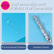Strongaroetrtomj 1PCS A4 Perforated Folder Candy-Colored Transparent O-shaped 2-hole, 3-hole, 4-hole