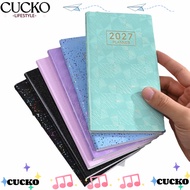 CUCKO A6 Planner Notebook, 2027 Portable 2027 Planner, Gifts Multicolor Lined Pages Weekly Planner D
