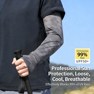 UPF 50+Sun Protection Cuffs Ice Silk Sleeve Cycling Arm Sleeves Arm Cover Outdoor Half Finger Gloves