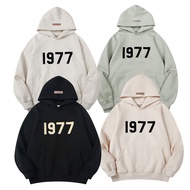 U4IX Essentials Eighth Season Double Line 22SS 1977 Digital Flocking Sweatshirt Loose Casual Hoodie