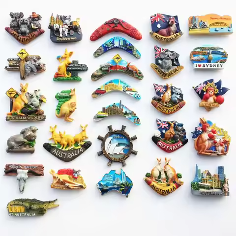 Australia 3D Fridge Magnets Tourism Souvenir Resin Refrigerator Magnets Sticker Collection Handicraf