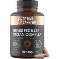 Beef Organ Supplement, Grass Fed Beef Organs for Men & Women, 9 Organ Complex - Liver, Brain, Thymus