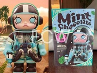 400% mint chocolate molly 薄荷巧克力 mega space molly 宇航員 太空人 KENNYS WORK POP MART POPMART 泡泡瑪特 公仔 模型 手辦 