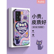 彩色涂鴉貓貓適用vivox90手機殼新款x80pro女超薄x70pro+個性全包x60曲屏版超薄x50可愛網紅vivi硅膠軟套防摔