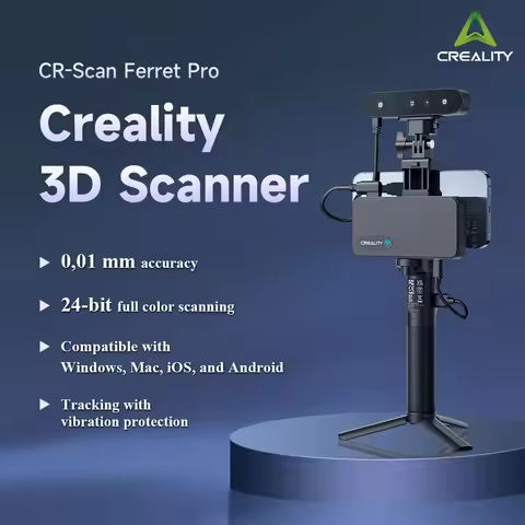 Creality 3D CR-Scan Ferret Pro 3D Scanner Handheld Anti-shake Tracking WiFi6 24-bit full-color Wirel