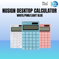 Nusign Desktop Calculator Light Blue | Light Red | White