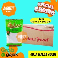 HIJAU GULUS FINE SUGAR 500Gr 1 Box 20 PCS - Primsfood Prims Food 10Kg White Flour Sugar 500 Gr 1/ 2K