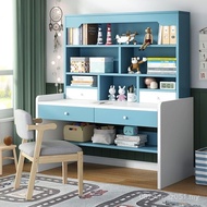 Integrated Desk Bookcase Primary School Students Bedroom Student Writing Desk Computer Desk Bookshel