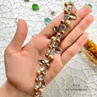 Payet Rangkai Mutiara Jahit N12 / Payet Dada / Payet Pinggang / payet Leher / Payet Murah / Payet Hi
