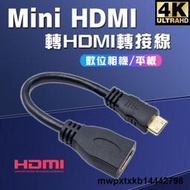 {滿200出貨}2K Mini HDMI 轉 HDMI 轉接線 影音傳輸線 1.4版 影音線 公轉母 迷你 轉換線 (8