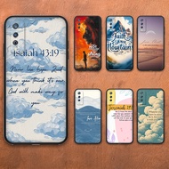 Soft Phone Case For OPPO A18 A38 A58 A78 4G A98 F23 Reno 8T 5G 7z 8z 7Lite R89H Bible Verse TPU Cove