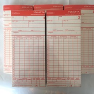 [100pcs] 6 Column Yokatta C9000 Time Card for Bundy Clock 100pcs DTR Card for time Recorder