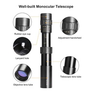 602local-PH 10X-300X Monocular Telescope Compact Waterproof with Lens Prism Carrying Bag Lanyard for