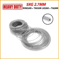 Heavy Duty 5KG 2.7MM Nylon Trimmer Line Square Cut (Tali Mesin Rumput Segi Empat) [HSMACHINERY]