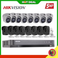 Hotdeal Hikivision 16 Channels 5MP Turbo HD Security CCTV System With 16 X Dome and Bullet Camera - 