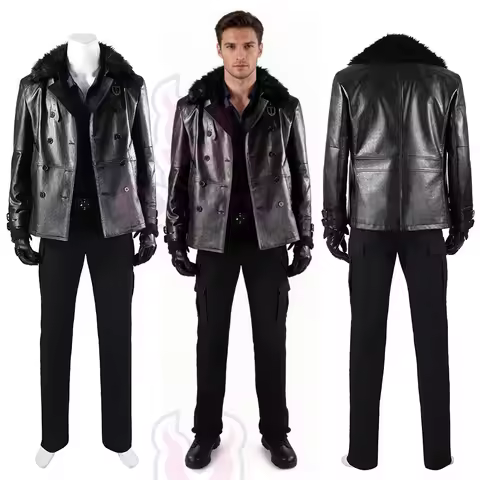Disfraz De Resident Cosplay Clothing RE 9 Requiem Cosplay Men's Clothing Leather Jacket Accessories 