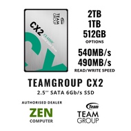 # TEAMGROUP™️ CX2 Series (2TB / 1TB / 512GB / 256GB) SATA 6Gb/s SSD #