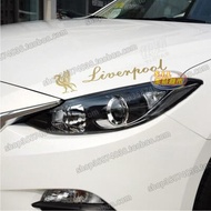 Car Sticker Reflective Team Car Sticker Liverpool Light Eyebrow Sticker Random Sticker Pair