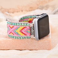 ETXCreative Design Nylon Woven Apple/Samsung/Fitbit Smart Watch Band BOHO Crystal Single Layer Watch Strap Wholesale&amp;Dropshipping