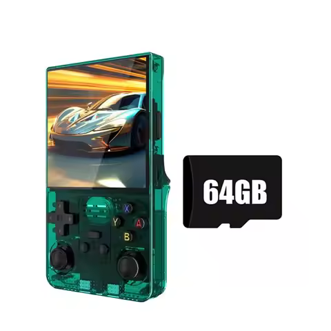 HJ-R39MAX 64G+ 18000+ Games Handheld Game Console 4-Inch IPS Color Screen Portable Retro Game Player