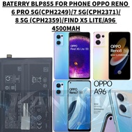 BATERRY OPPO PHONE BLP855 COMPATIBLE PHONE OPPO RENO 6 PRO 5G(CPH2249)/7 5G(CPH2371)/ 8 5G (CPH2359)