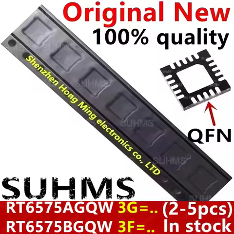 (2-5piece) 100% New RT6575AGQW RT6575A (3G=2B 3G=.. ) RT6575BGQW RT6575B ( 3F=1D 3F=.. ) QFN-20