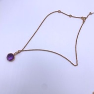 Necklace  VLGARI寶格麗  18K玫瑰金 紫水晶鑲嵌鑽石 項鍊 女款