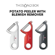 Victorinox Potato Peeler with Blemish Remover [ Easy Use Dual-Function Peeler High-Quality Ergonomic Handle Grip ]