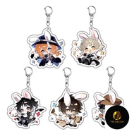 Anime Bungo Stray Dogs Atsushi Dazai Ryunosuke Nakahara Pendant Cute Acrylic Keychain Keychain Penda