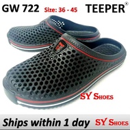 (SY Shoes) "TEEPER" Men Women(36-45) EVA Mules Clog Hole  Breathable Beach Sandal Shoes (GW 722)307