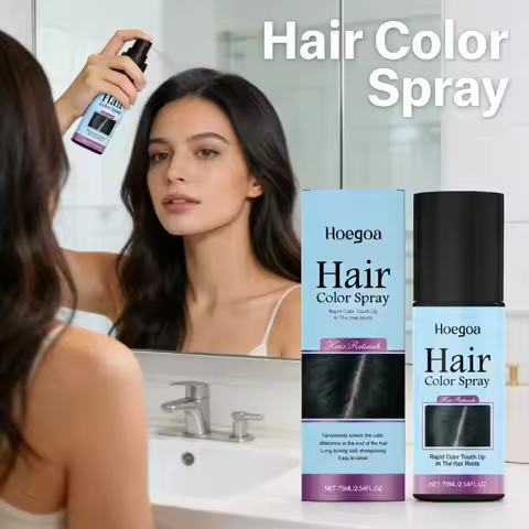 Temporary Hair Color Spray Quick Fix Hair Color Supplement Prevent Drying Cover White Hair Dye Produ